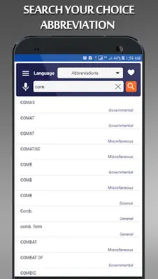 Abbreviations Dictionary Plus android App screenshot 4